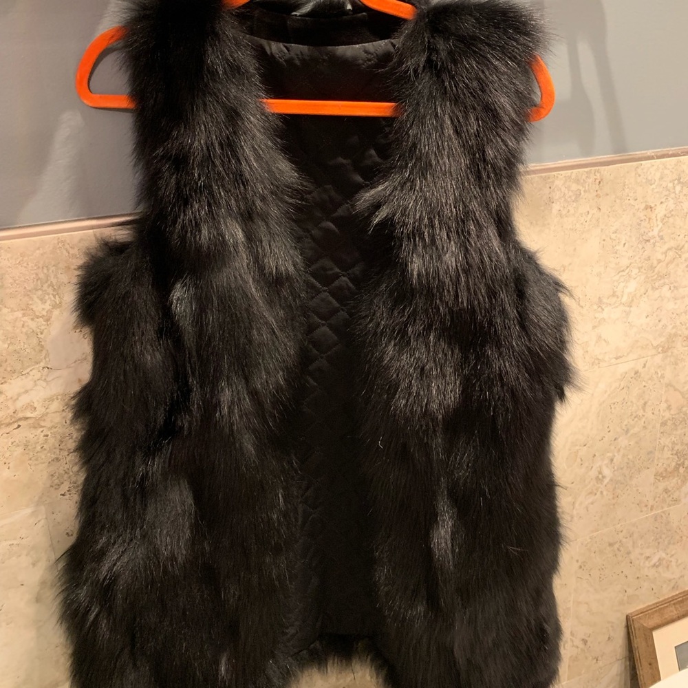 Fox fur vest